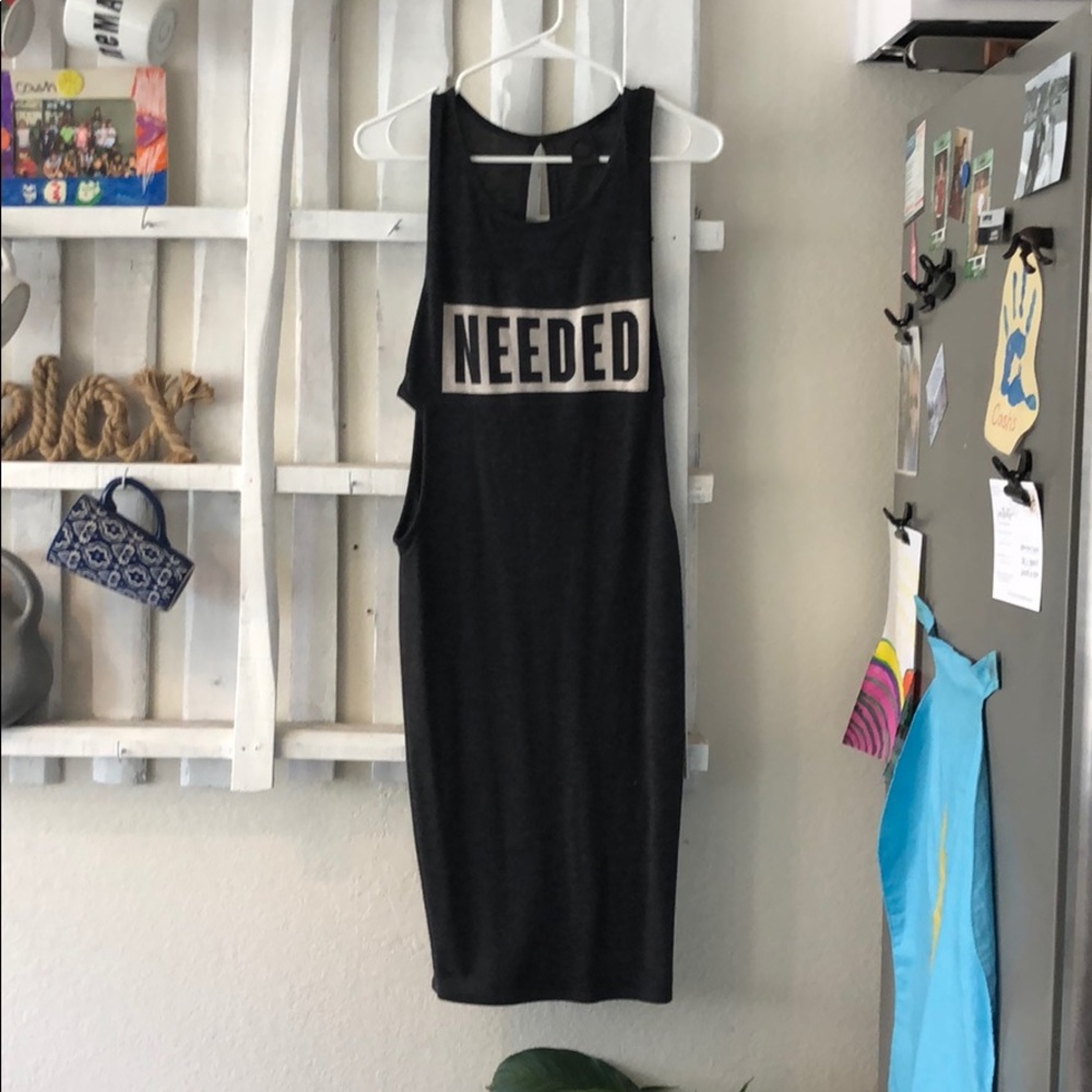 Dress with cutouts